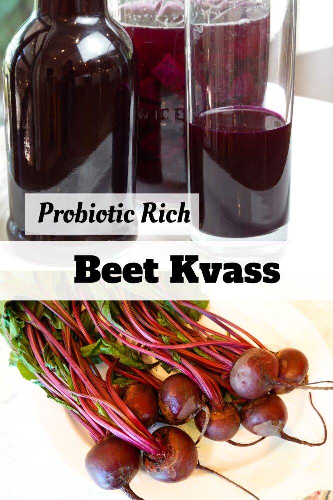 beets and beet kvass in bottles