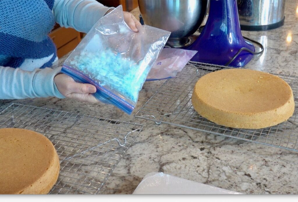 how to make colored shredded coconut