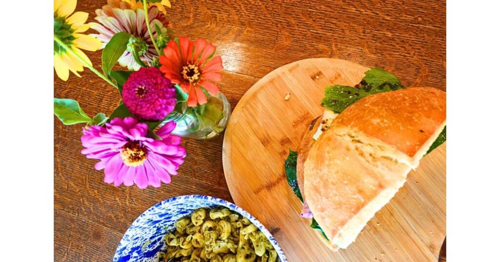 sandwich made with children's favorite sourdough sandwich bread